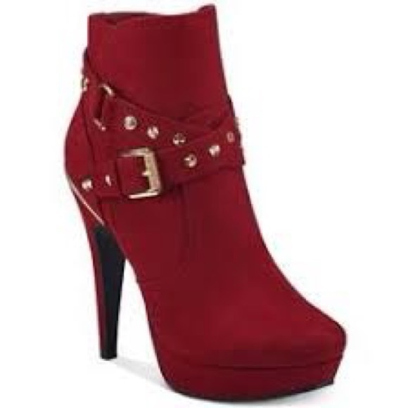 Guess Womens Deeka Fabric Almond Toe Mid-Calf - Picture 6 of 6